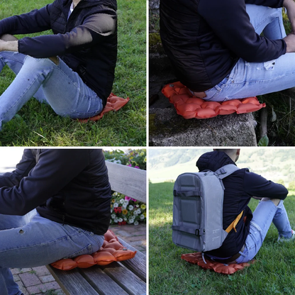 Cojín de Asiento Portátil de Viaje Ligero y Compacto