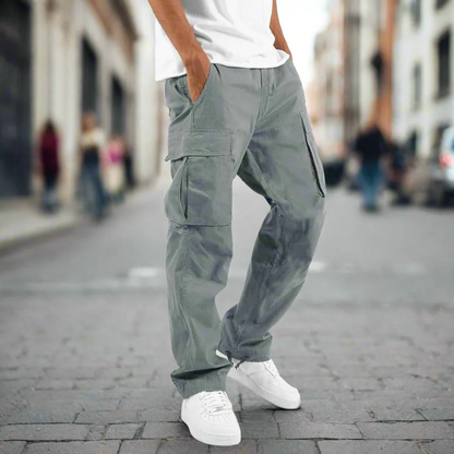 Pantalones de trabajo cargo holgados para hombre