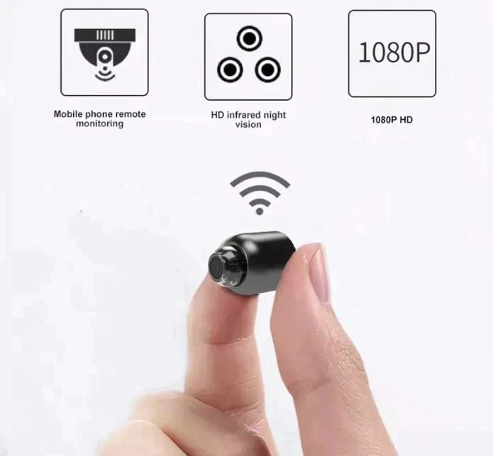 Cámara IP WiFi Compacta 1080P HD con Visión Nocturna