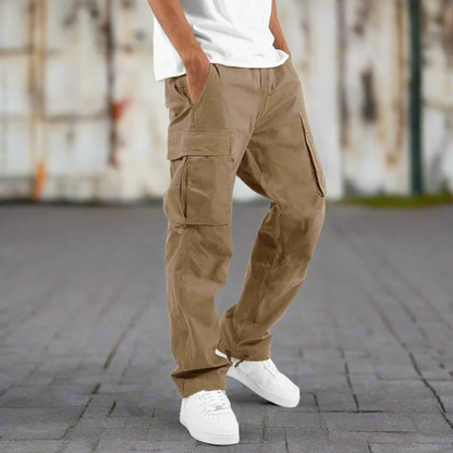 Pantalones de trabajo cargo holgados para hombre