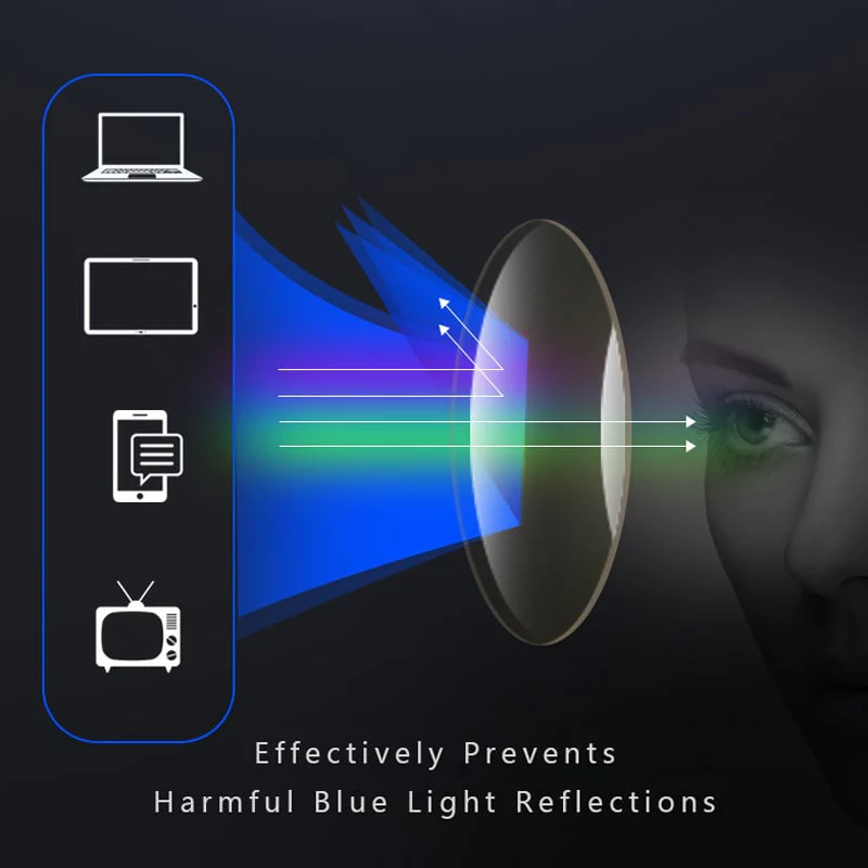 Gafas de lectura bloqueadoras de luz azul delgadas para hombre