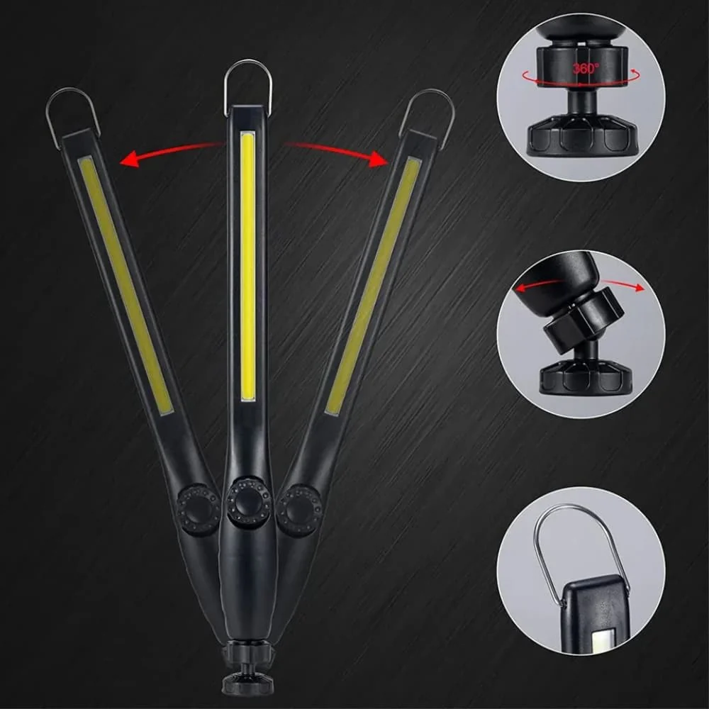 Lámpara de trabajo magnética LED portátil