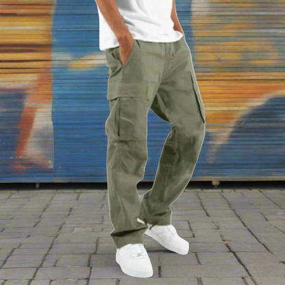 Pantalones de trabajo cargo holgados para hombre