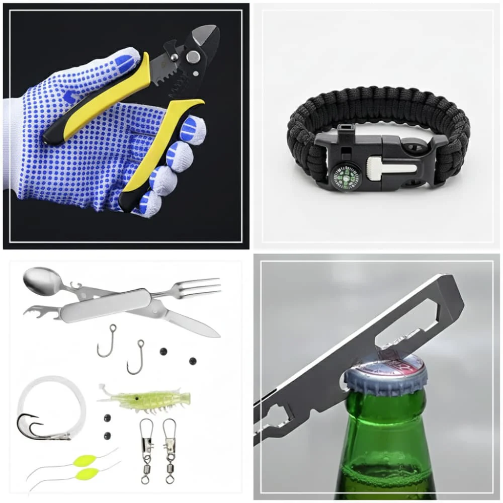 Kit esencial de supervivencia y equipo de emergencia para exteriores