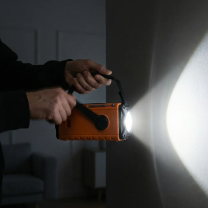 Radio de emergencia solar portátil