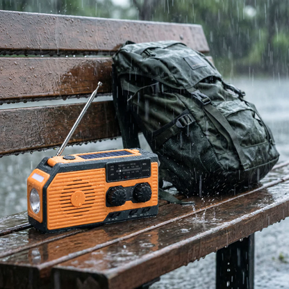 Kit de radio de emergencia portátil con energía solar