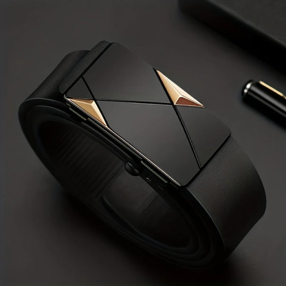 Cinturón clásico de cuero ajustable para hombre