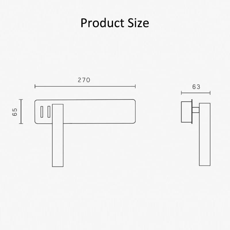 Lámpara de pared LED flexible para mesita de noche