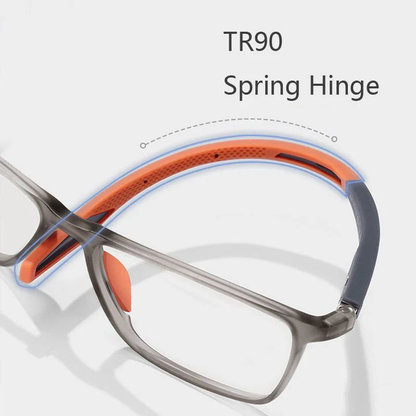 Gafas de lectura bloqueadoras de luz azul delgadas para hombre