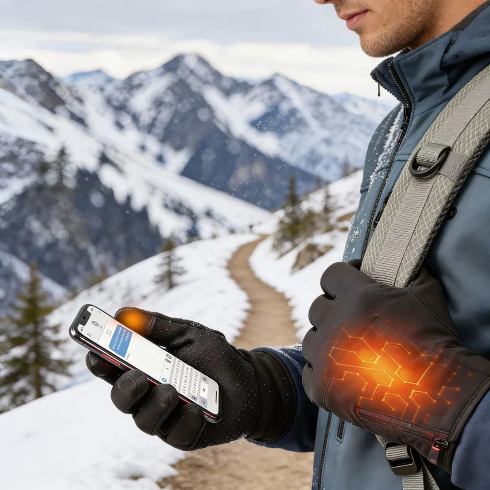 Guantes térmicos recargables con 3 ajustes de temperatura