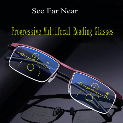 Gafas de lectura adaptativas inteligentes, protección UV y filtro de luz azul