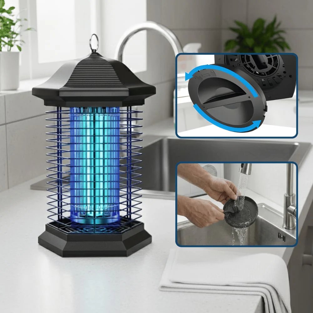 Eficaz lámpara matainsectos con luz UV