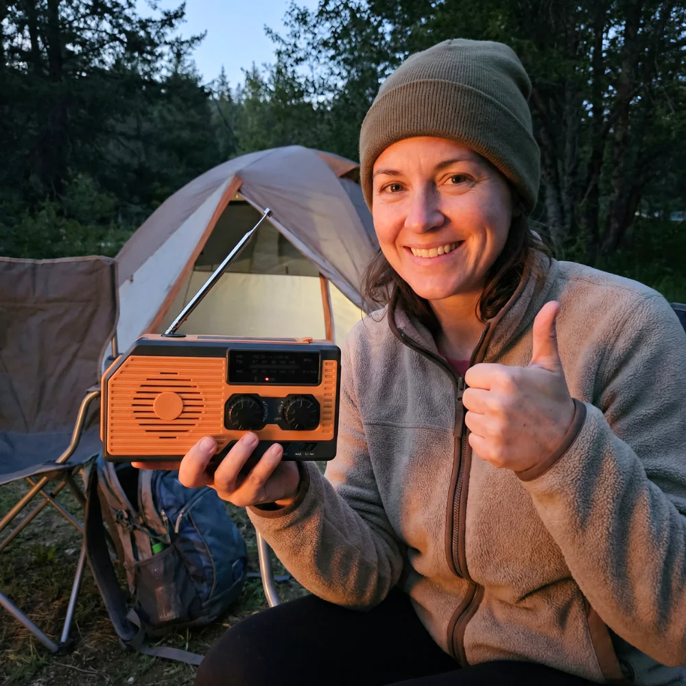 Kit de radio de emergencia portátil con energía solar