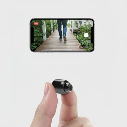 Cámara de seguridad WiFi compacta 1080p con visión nocturna