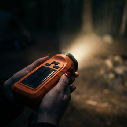 Radio de emergencia solar portátil
