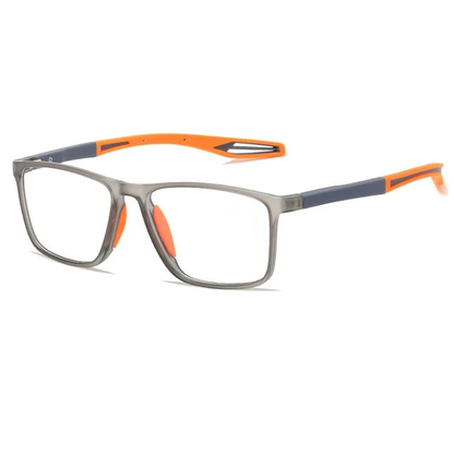 Slim Men's Blue Blocker Reading Glasses - Ortekor