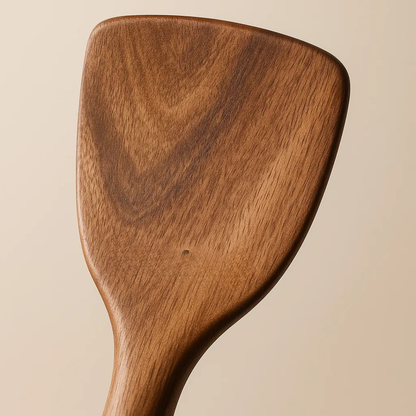 Juego de utensilios de cocina de madera natural