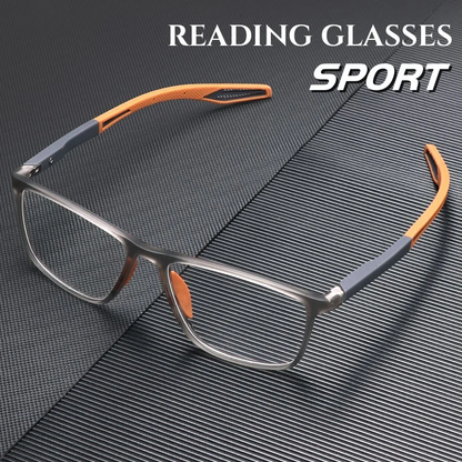 Gafas de lectura bloqueadoras de luz azul delgadas para hombre