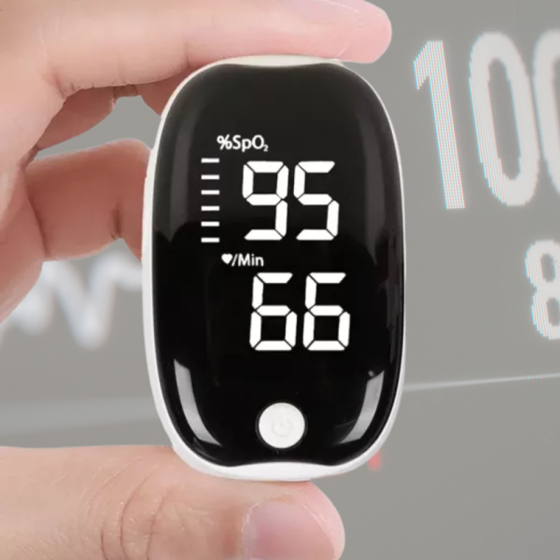 Oxímetro de pulso de dedo | Monitor preciso de oxígeno en sangre con pantalla LED para obtener información de salud al instante