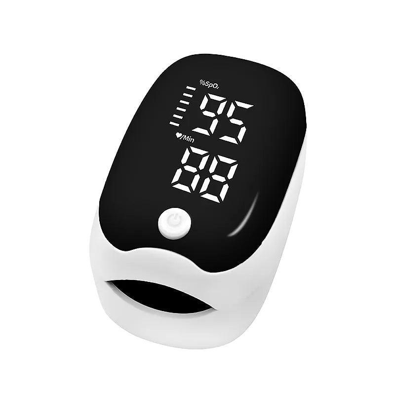 Oxímetro de pulso de dedo | Monitor preciso de oxígeno en sangre con pantalla LED para obtener información de salud al instante