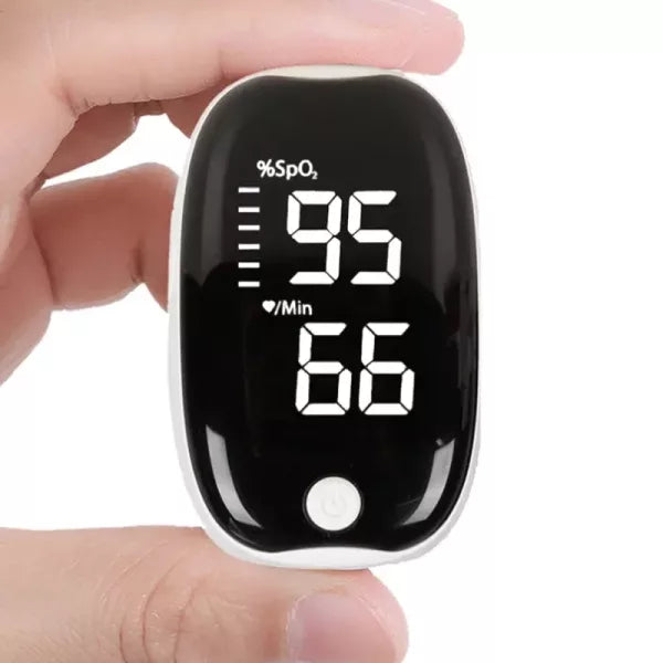 Oxímetro de pulso de dedo | Monitor preciso de oxígeno en sangre con pantalla LED para obtener información de salud al instante