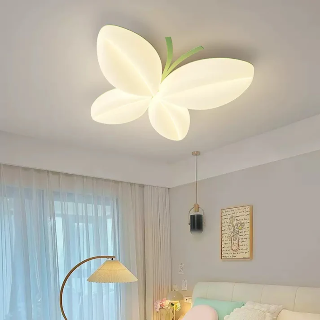 Flana Collection | LED Ceiling Lamp in Butterfly Shape with Soft Light | Charming Design for Children's Rooms