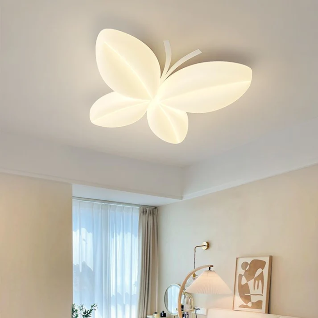 Flana Collection | LED Ceiling Lamp in Butterfly Shape with Soft Light | Charming Design for Children's Rooms