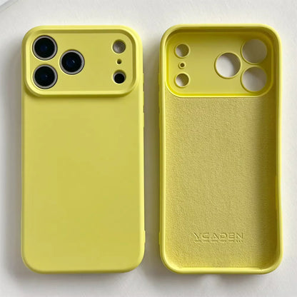 Silicone iPhone Case with Camera & Screen Protection for 14-17, Air, Pro, Max