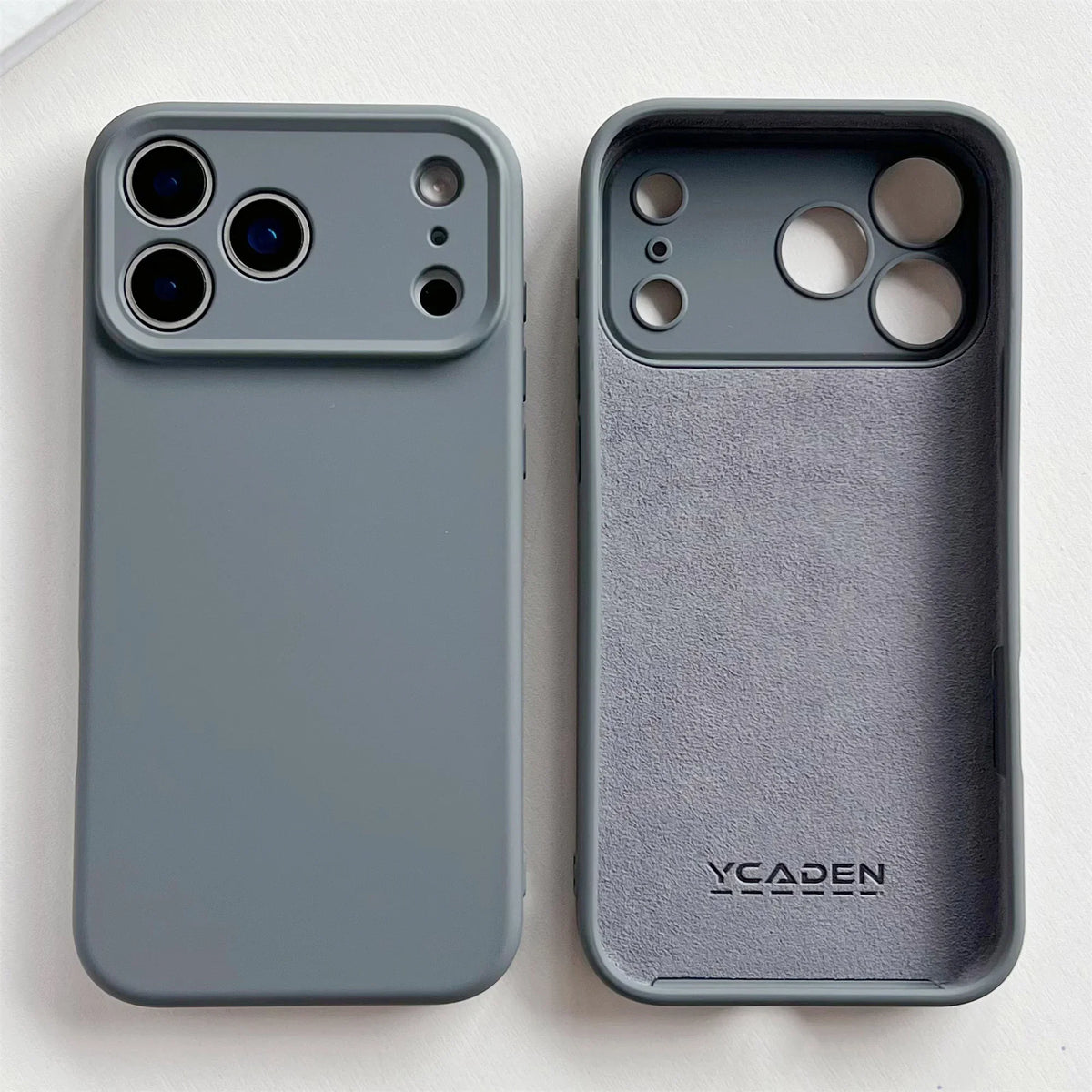 Silicone iPhone Case with Camera & Screen Protection for 14-17, Air, Pro, Max