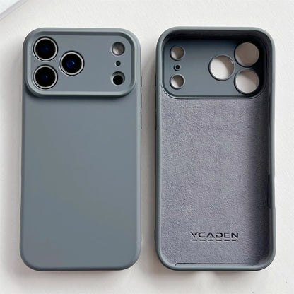 Silicone iPhone Case with Camera & Screen Protection for 14-17, Air, Pro, Max