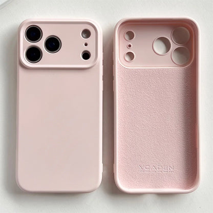 Silicone iPhone Case with Camera & Screen Protection for 14-17, Air, Pro, Max