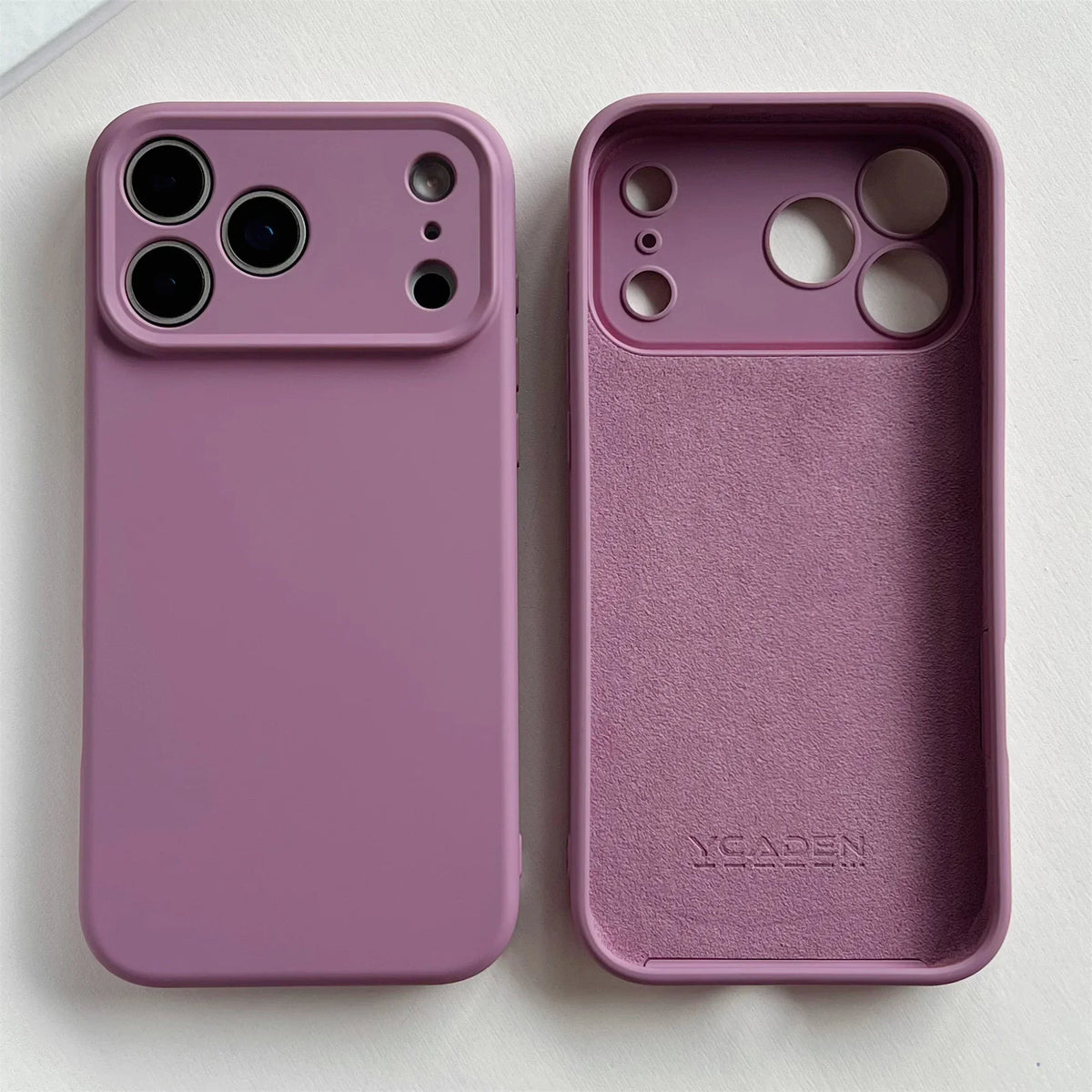 Silicone iPhone Case with Camera & Screen Protection for 14-17, Air, Pro, Max