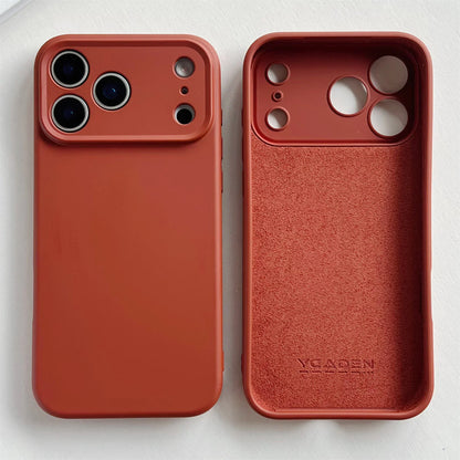 Silicone iPhone Case with Camera & Screen Protection for 14-17, Air, Pro, Max