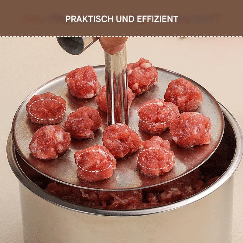 Stainless Steel Meatball Scoop Press Tool for Uniform Portion Control | Kitchen Helper for Cooking Meal Prep Rolling Ground Beef Turkey Chic