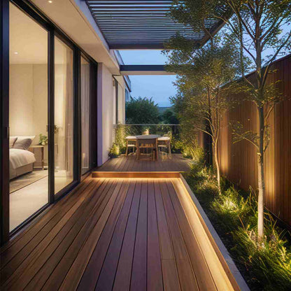 Tira de luz LED flexible | Diseño impermeable de 24V con instalación empotrada | Ideal para iluminación exterior