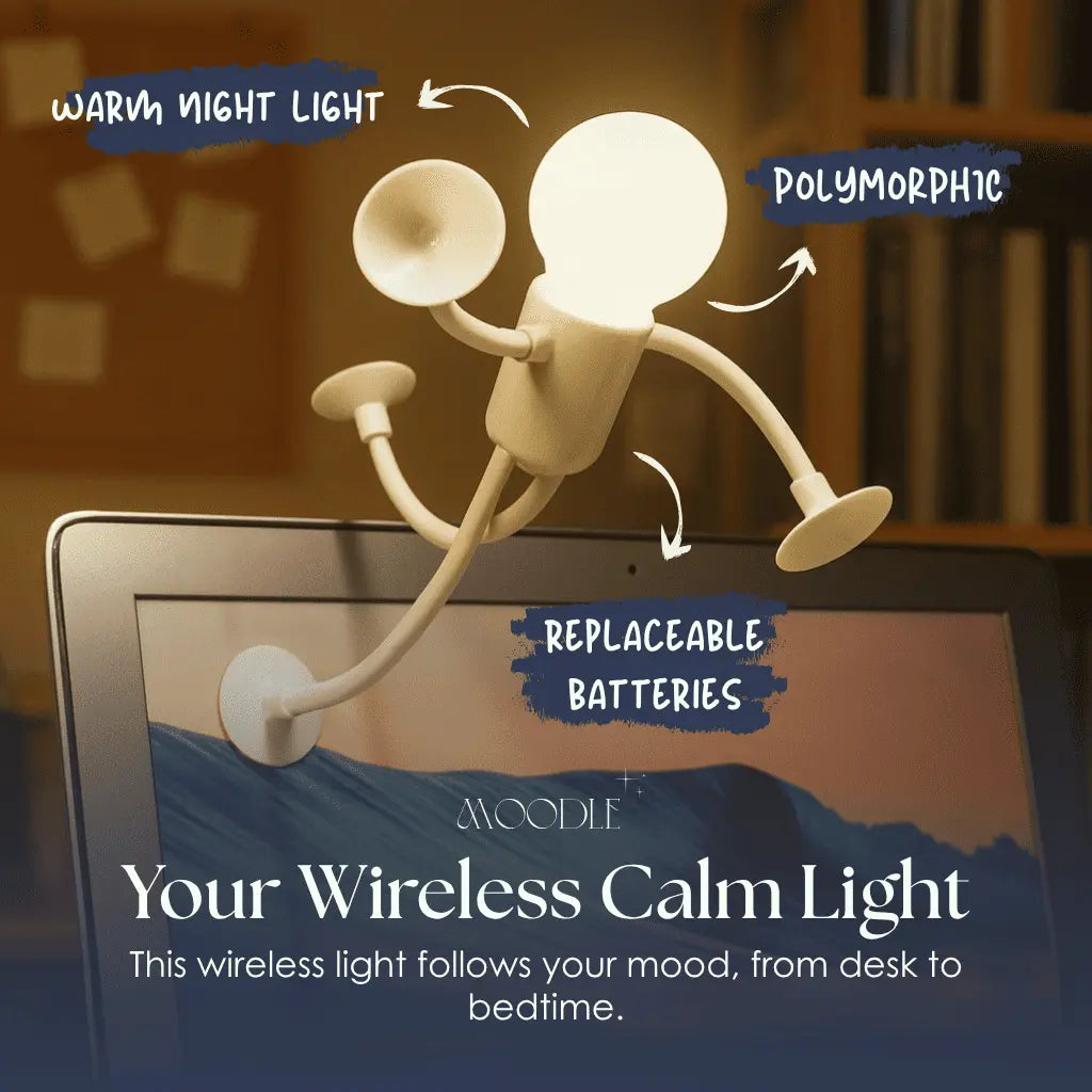 Flexible Mood LED Night Light with Warm Glow | Wireless Design for Cozy Ambiance