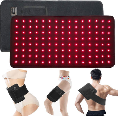 Flexible Red Light Therapy Device with Dual Wavelengths | Pain Relief Pad for Comprehensive Body Coverage