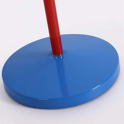 Articulated Task Lamp Standing Light 74 Inches Tall Posable Metal Reading Lamp Blue Red Yellow Colorful Modern Accent for Living Room Office