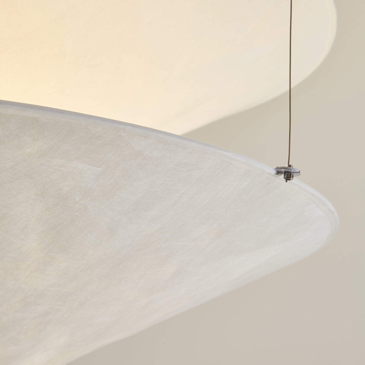 Circular Hoop Hanging Lamp with Textured Shades Red 30-Inch Fixture for Island & Table Lighting