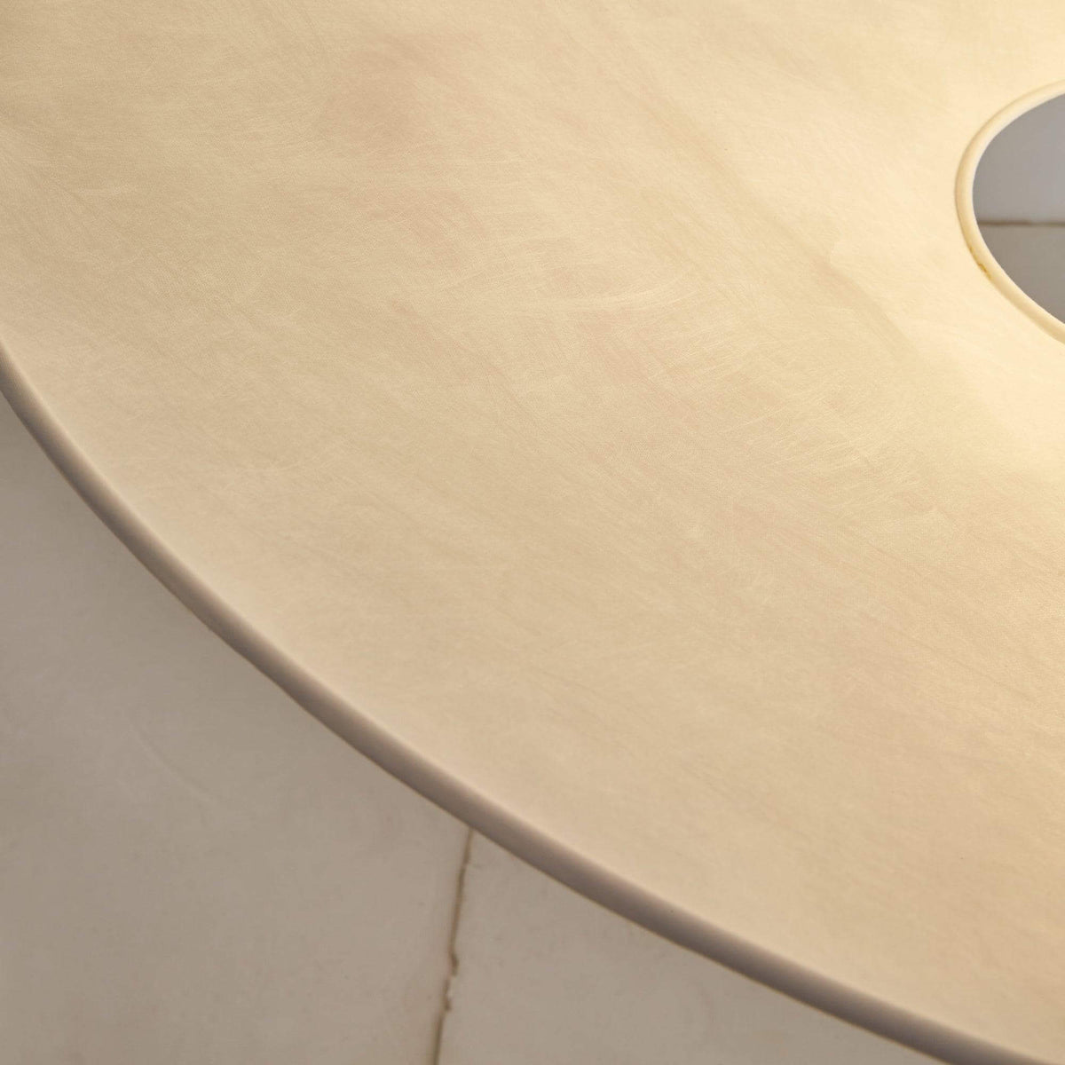 Circular Hoop Hanging Lamp with Textured Shades Red 30-Inch Fixture for Island & Table Lighting