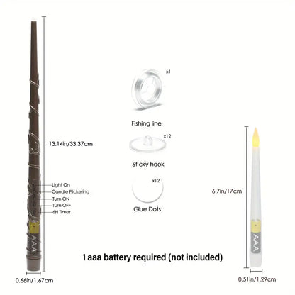 Wizard’s Flame™ - Floating Candles with Magic Wand
