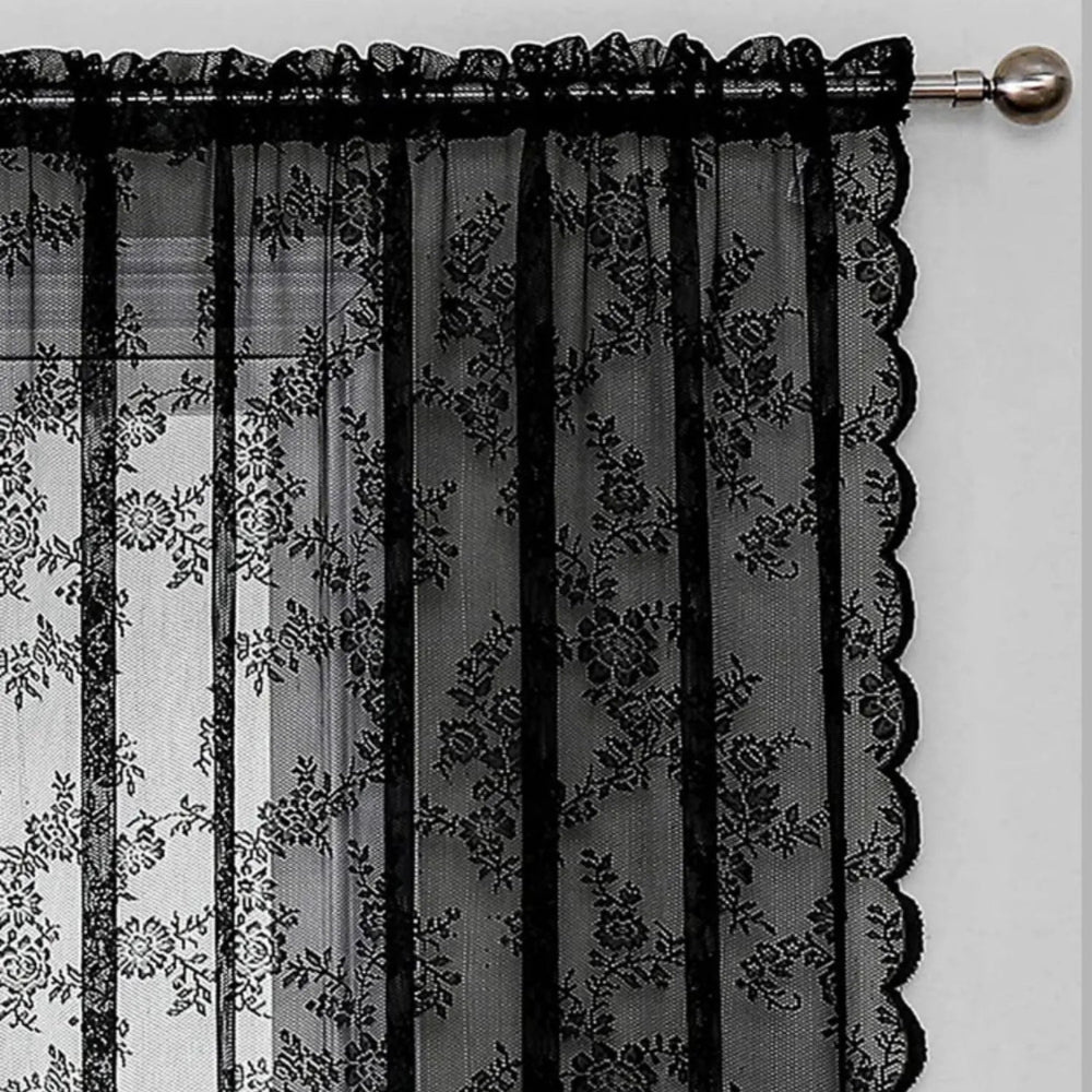 Flora Sheer Curtains - Lightweight Microfiber for Living Room, Elegant Design
