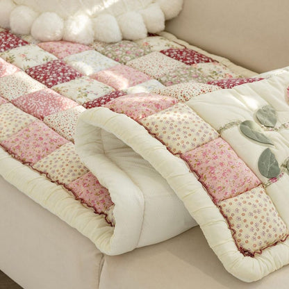 Flora Sofa Cover - Microfiber Blend, Cozy Floral Design