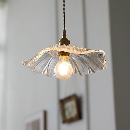 Glass Pendant Light 11 Inch Dome Shade Adjustable Hanging Fixture for Kitchen Island Dining Room Table Vintage Style Ceiling Lamp E26 Socket