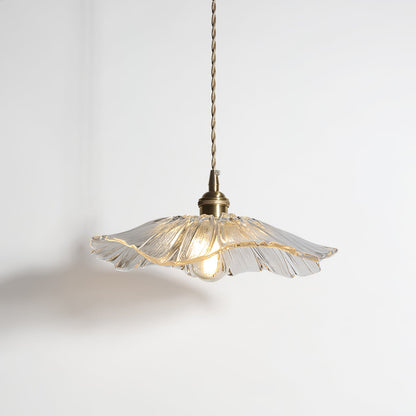Hanging Ceiling Fixture with Floral Glass Shade 11 in x 5 in for Dining Areas Kitchen Islands Breakfast Nooks Pink Clear Green Finish Adjust