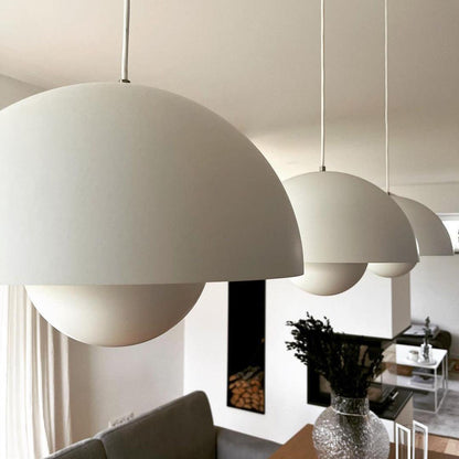 Geometric Aluminum Hanging Fixture 9 Inch Matte Modern Overhead Illumination for Kitchen Dining Room Entry