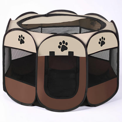 Parque plegable de malla para gatos | Corralito portátil para gatos para exteriores con visibilidad de 360° para un juego seguro y cómodo