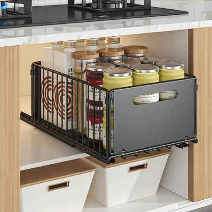 SORTFLOW – Pull-Out Basket Rack for Household Kitchen Storage