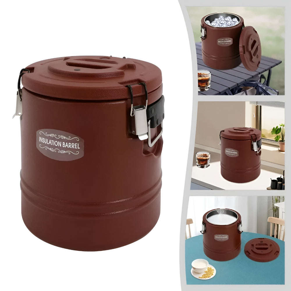 Recipiente térmico para alimentos | Cubo de almacenamiento térmico para frío y calor con capacidad de 15L para preparación de comidas