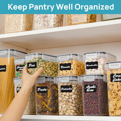 Clear Kitchen Storage Set | Airtight Food Storage Containers with Stackable Design | Efficient Organization for Pantry and Cabinet